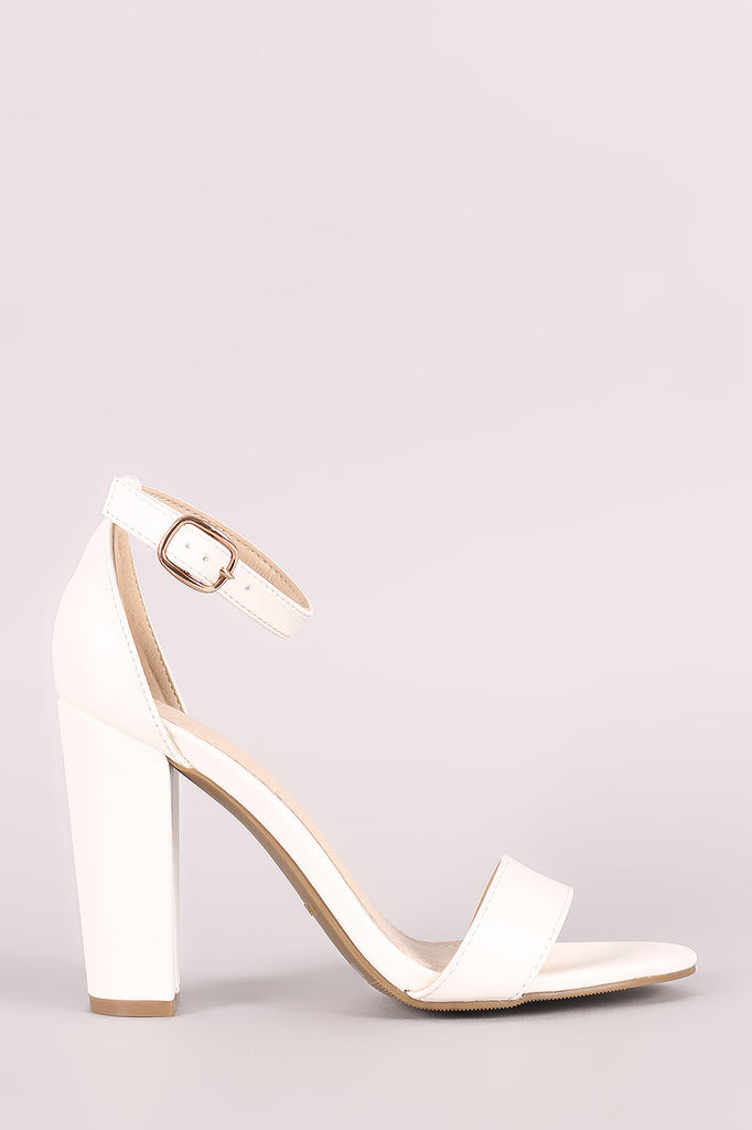 Bamboo One Band Ankle Strap Open Toe Heel