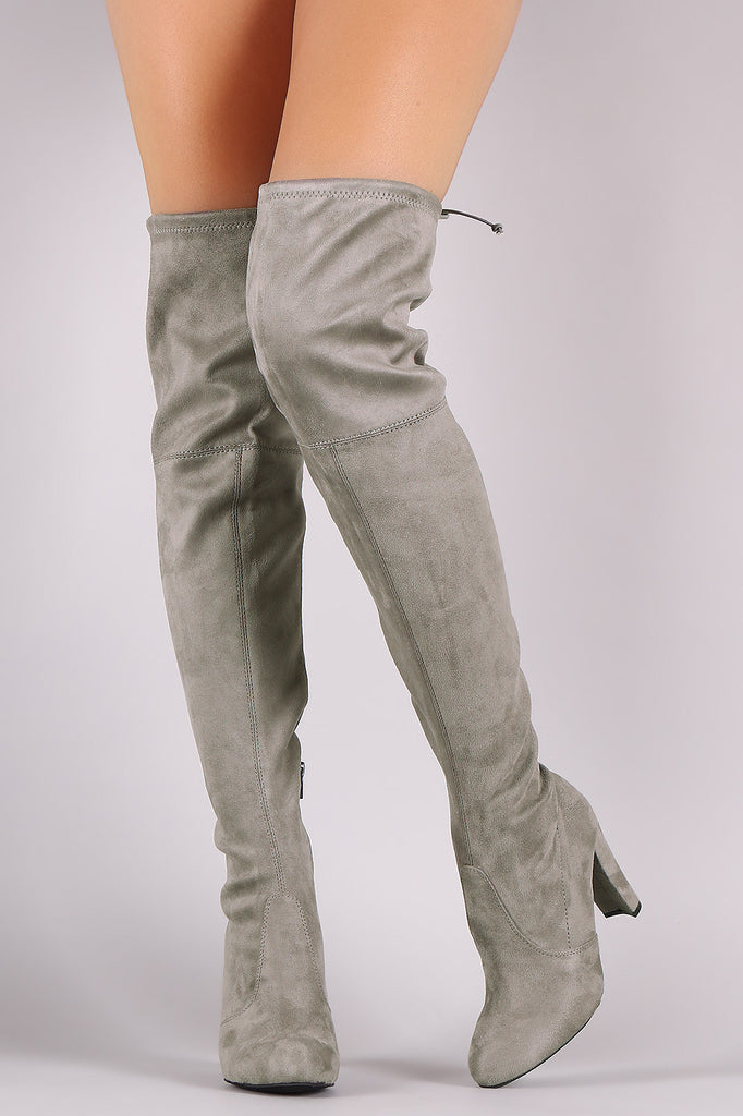 Wild Diva Lounge Suede Over The Knee Boots