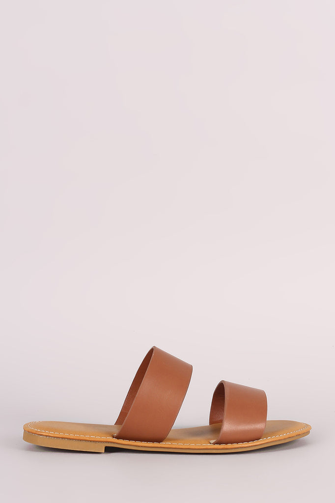 Bamboo Double Band Slide Sandal