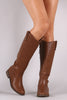 Breckelle Round Toe Riding Knee High Boot