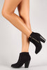 Liliana Zipper Chunky Heeled Western Ankle Boots