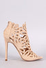Caged Floral Lasercut Stiletto Heel