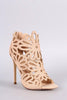 Caged Floral Lasercut Stiletto Heel
