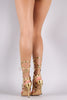 Liliana Wavy Straps Lace-Up Stiletto Heel