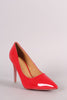 Patent Pointy Toe Lucite Stiletto Pump