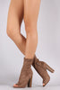 Liliana Stretchy Fit Peep Toe Booties
