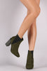Elastic Gores Chunky Heel Booties