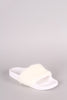 Bamboo Fur Slide Sandal