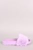 Liliana Faux Fur Lug Slide Sandals