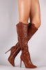 Liliana Western Embroidered Pointy Toe Stiletto Heels