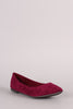 Breckelle Vegan Suede Pointy Toe Flats