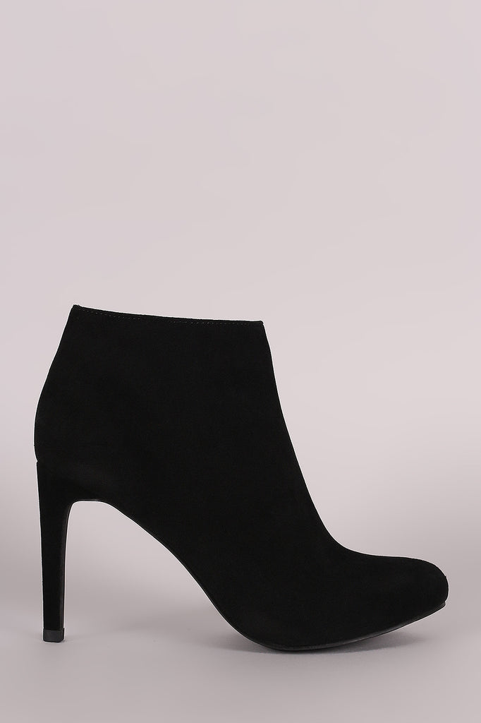 Liliana Plain Almond Toe Stiletto Heeled Booties