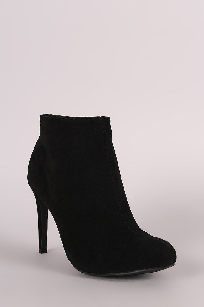 Liliana Plain Almond Toe Stiletto Heeled Booties