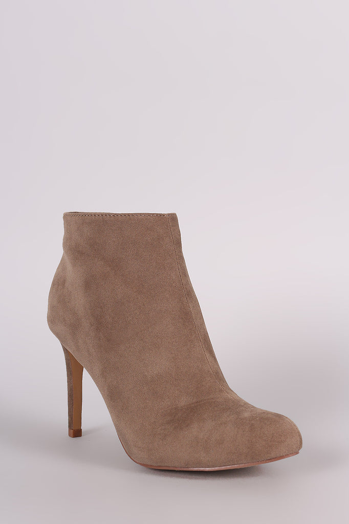 Liliana Plain Almond Toe Stiletto Heeled Booties