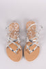 Qupid Strappy Patent Thong Gladiator Flat Sandal