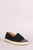 Bamboo Canvas Braided Espadrille Slip On Loafer Flat