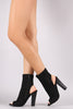 Shoe Republic LA Chunky Heeled Suede Ankle Boots
