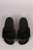 Fluffy Faux Fur Slide Sandal