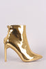 Patent Pointy Toe Stiletto Ankle Boots