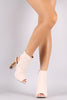 Bamboo Suede Chunky Metallic Heeled Ankle Boots