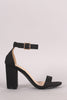 Liliana Ankle Strap Open Toe Chunky Heel