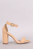 Liliana Ankle Strap Open Toe Chunky Heel
