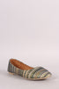 Multicolor Tribal Lace Round Toe Ballet Flat