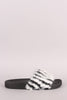 Faux Fur Open Toe Slide Sandal