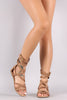 Soda Strappy Suede Gladiator Flat Sandal