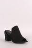 Wild Diva Lounge Fur Trim Loafer Chunky Heel