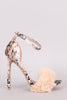 Shoe Republic LA Mixed Animal Print Ankle Strap Heel