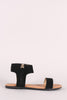 Single Band Side Zipper Flat Sandal