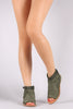 Soda Suede Open Toe Buckled Strap Cutout Flat Sandal