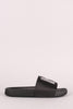 Satin Glittery NY State Slide Sandal