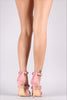 Liliana Suede Triple Bullet And Button Accent Stiletto Heel