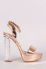 Liliana Patent Ankle Strap Platform Chunky Perspex Heel