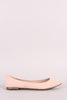 Breckelle Simple Vegan Suede Pointy Toe Flats