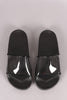 Transparent Lucite Band Slide Sandal