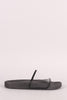 Transparent Lucite Band Slide Sandal