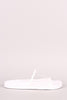 Transparent Lucite Band Slide Sandal