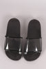 Lucite Band Open Toe Slide Sandal