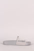 Lucite Band Open Toe Slide Sandal