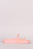 Lucite Band Open Toe Slide Sandal