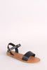 Bamboo One Band Ankle Strap Flat Sandal